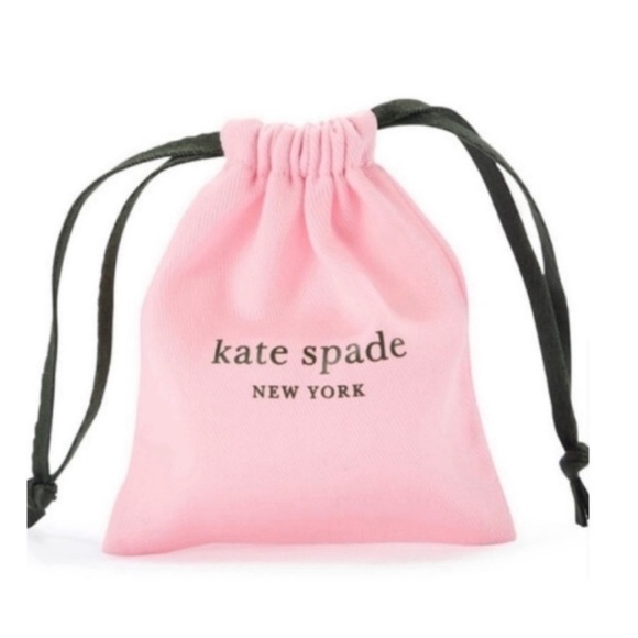 KATE SPADE • Something Sparkly Spade Pearl Huggies Earrings - Picture 4 of 7